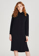 Givn Berlin Hemdblusenkleid MERLE aus TENCEL™ Lyocell Dress Black (Tencel)