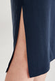 Givn Berlin Hemdblusenkleid MERLE aus TENCEL™ Lyocell Dress Midnight Blue (Tencel)