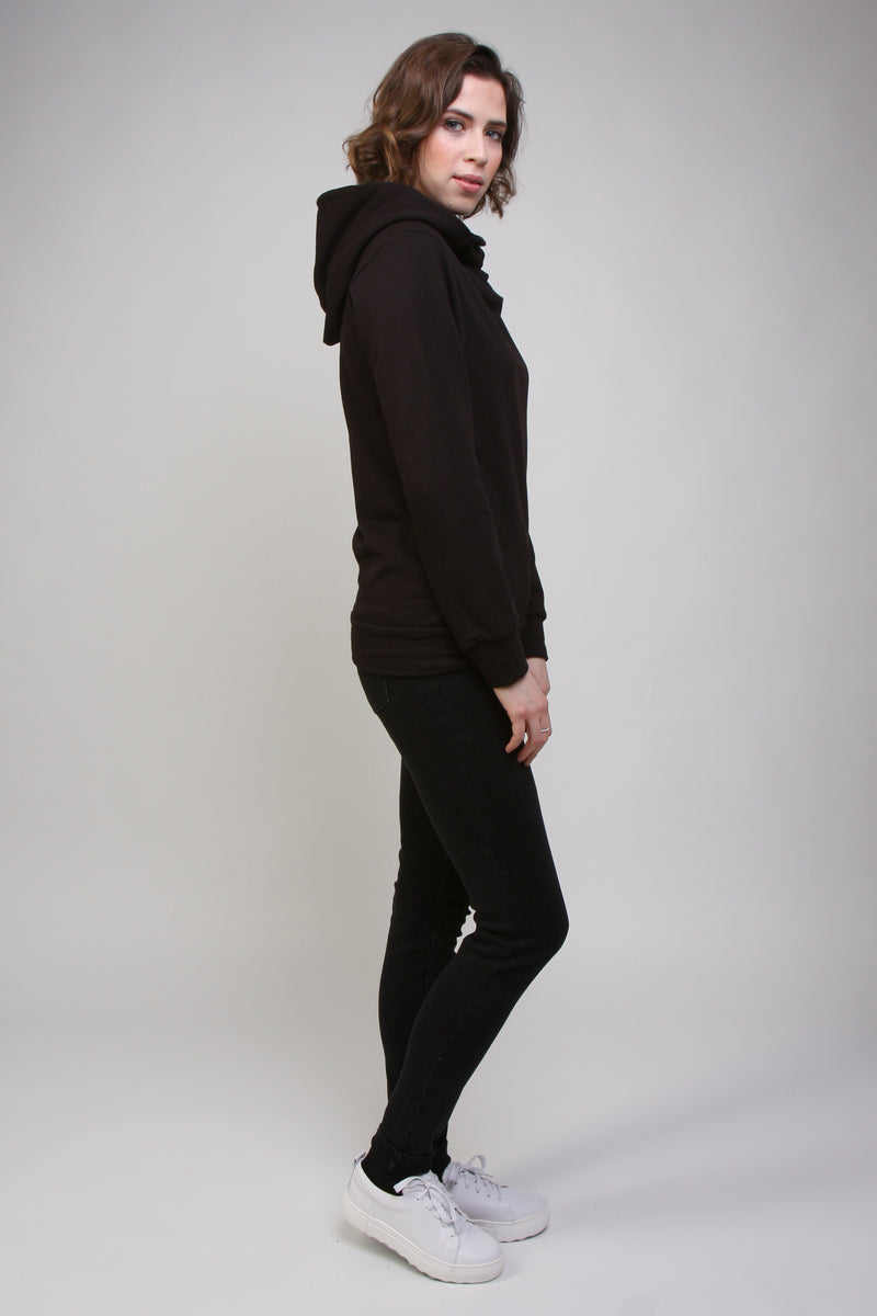 Organic Cotton Hoodie SAYO - Black