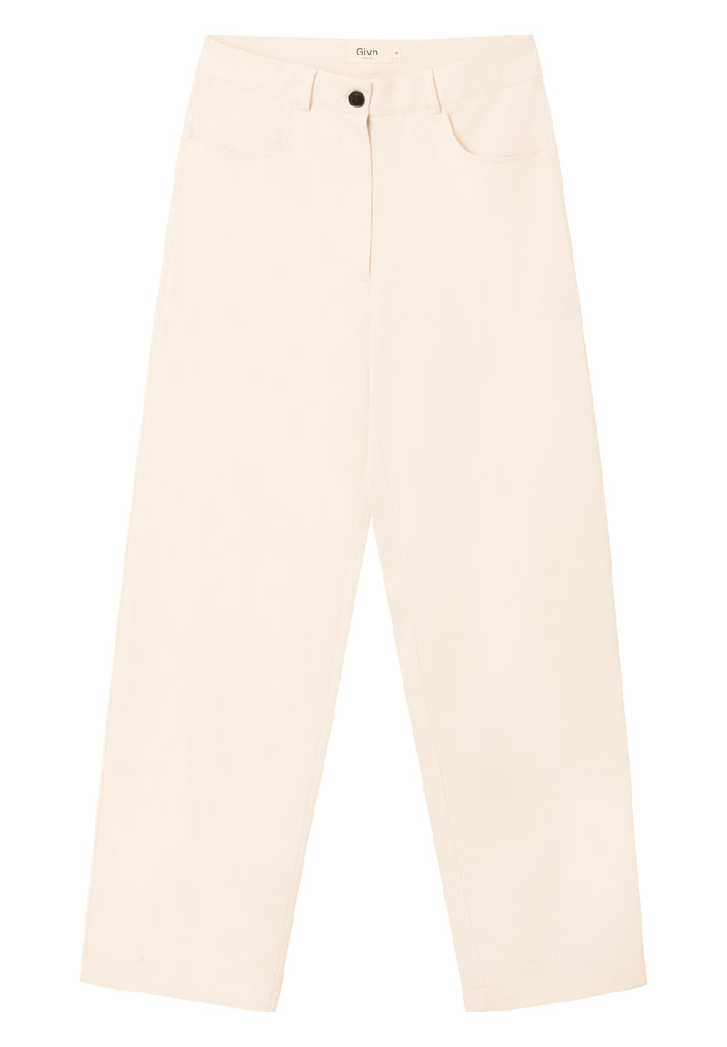 Givn Berlin Hose CLAIRE aus Bio-Baumwolle Trousers Off White