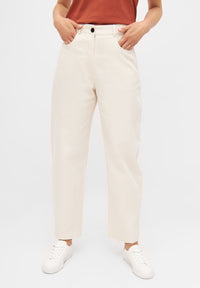 Givn Berlin Hose CLAIRE aus Bio-Baumwolle Trousers Off White