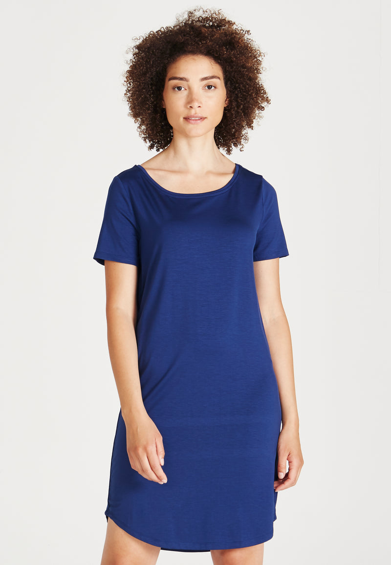 Givn Berlin Jersey-Kleid  NATHALIE aus TENCEL™ Lyocell Dress Navy Blue (Tencel)
