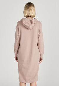 Givn Berlin Kapuzen-Sweatkleid ELENOR aus Bio-Baumwolle Dress Muddy Pink