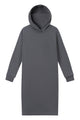 Givn Berlin Kapuzen-Sweatkleid ELENOR aus Bio-Baumwolle Dress Shadow Grey