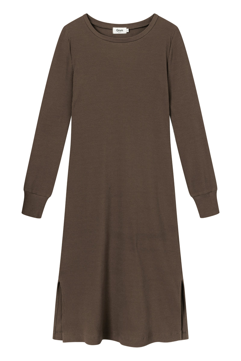 Givn Berlin Kleid CORA aus Bio-Baumwolle Dress Oak Brown