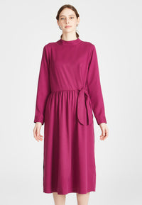 Givn Berlin Kleid INDIRA aus TENCEL™ REFIBRA™ Lyocell Dress Dark Pink (Refibra)