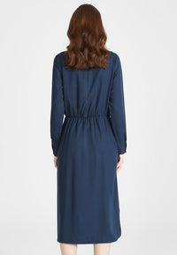 Givn Berlin Kleid INDIRA aus TENCEL™ REFIBRA™ Lyocell Dress Midnight Blue (Refibra)