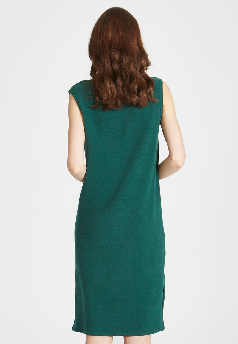 Givn Berlin Kleid JADE aus recycelter Baumwolle Dress Cedar Green