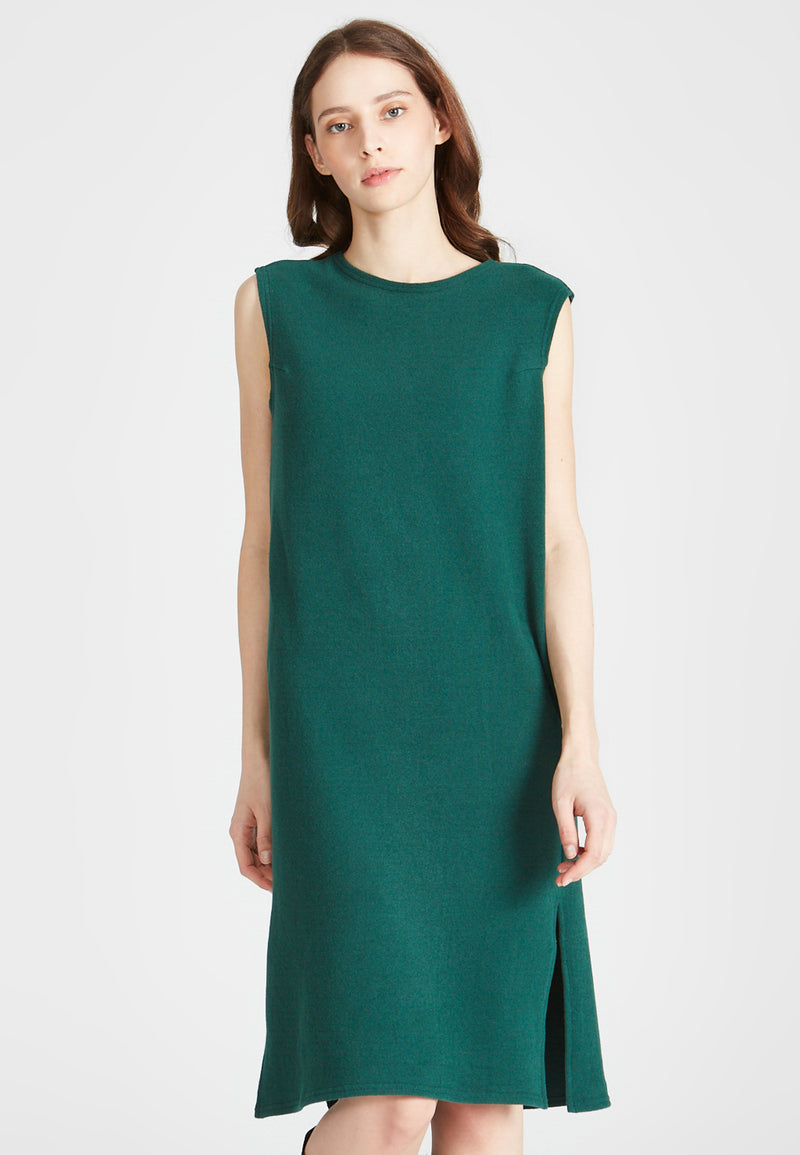 Givn Berlin Kleid JADE aus recycelter Baumwolle Dress Cedar Green