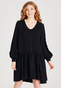 Dress ROMY in TENCEL™ Lyocell - Black (Tencel)