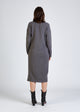 Kleid SANDRA aus recycelter Baumwolle - Grey