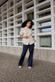 Givn Berlin Kurzarmbluse SARAH aus TENCEL™ Lyocell Blouse Off White (Tencel)