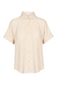 Givn Berlin Kurzarmbluse SARAH aus TENCEL™ Lyocell Blouse Off White (Tencel)