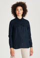 Givn Berlin Leinenhemd NORA aus Leinen Blouse Midnight Blue (Linen)