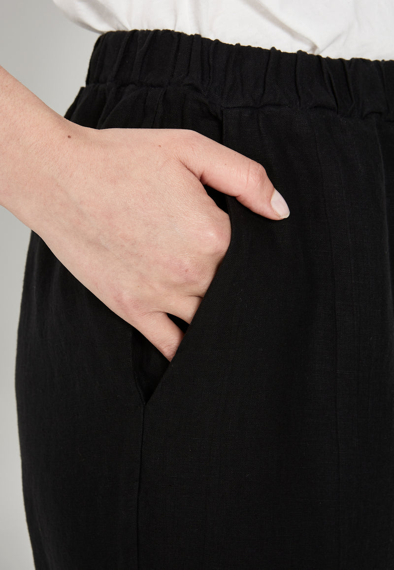 Givn Berlin Leinenhose ELISA aus Leinen Trousers Black (Linen)