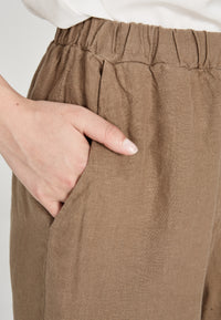 Givn Berlin Leinenhose ELISA aus Leinen Trousers Muddy Brown (Linen)
