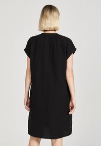 Givn Berlin Leinenkleid BIANCA aus Leinen Dress Black (Linen)