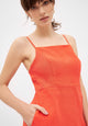 Givn Berlin Leinenkleid GIANA aus Leinen Dress Sunset Orange (Linen)