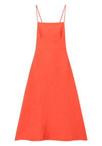 Givn Berlin Leinenkleid GIANA aus Leinen Dress Sunset Orange (Linen)