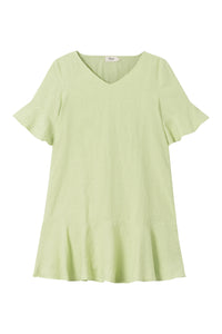Givn Berlin Leinenkleid HILDA aus Leinen Dress Matcha Green (Linen)