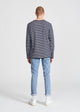 Givn Berlin Longsleeve CHARLES aus Bio-Baumwolle Longsleeve Blue / White (Stripes)