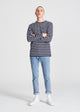 Givn Berlin Longsleeve CHARLES aus Bio-Baumwolle Longsleeve Blue / White (Stripes)
