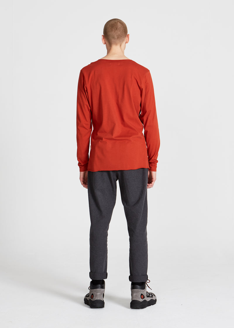 Givn Berlin Longsleeve MELVIN aus Bio-Baumwolle Longsleeve Red Clay