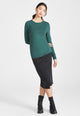 Givn Berlin Longsleeve SONJA aus TENCEL™ Lyocell Longsleeve Cedar Green (Tencel)