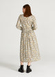 Givn Berlin Maxikleid MARINA aus Bio-Baumwolle Dress Mint / Mustard (Pattern)