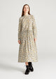 Givn Berlin Maxikleid MARINA aus Bio-Baumwolle Dress Mint / Mustard (Pattern)