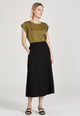 Givn Berlin Midirock VANA aus TENCEL™ Lyocell Skirt Black (Tencel)