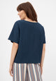 Givn Berlin Musselin T-Shirt PINA aus Bio-Baumwolle Blouse Midnight Blue