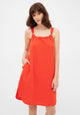 Givn Berlin Musselinkleid ELIF aus Bio-Baumwolle Dress Sunset Orange