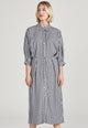 Givn Berlin Blusenkleid NATALIA aus LENZING™ ECOVERO™ Dress Midnight Blue / White (Checked)