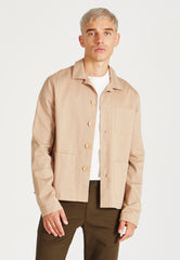 Organic Cotton Overshirt BEN - Light Brown | Herren | Givn