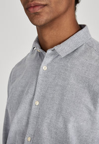 Givn Berlin Shirt KENT aus Bio-Baumwolle Buttoned Shirt Mid Grey (Oxford)