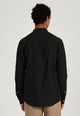 Givn Berlin Stehkragen-Hemd WES aus Leinen Buttoned Shirt Black (Linen)