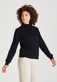 Givn Berlin Stehkragen-Sweatshirt VIVIAN aus Bio-Baumwolle Sweater Black