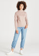 Givn Berlin Stehkragen-Sweatshirt VIVIAN aus Bio-Baumwolle Sweater Muddy Pink