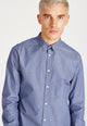 Givn Berlin Streifen-Hemd KENT aus Bio-Baumwolle Buttoned Shirt Navy Blue / White (Thin Stripes)