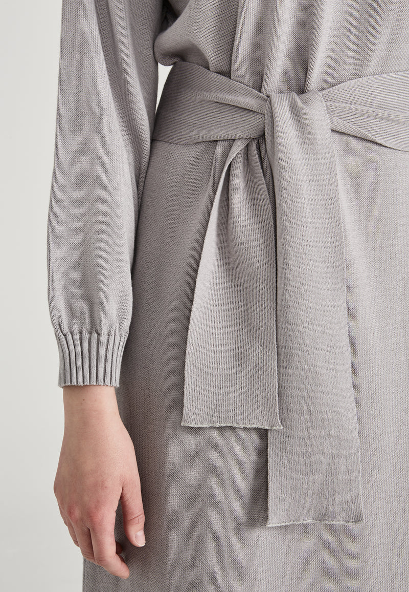 Givn Berlin Strickkleid PIPPA aus Bio-Baumwolle Dress Light Grey