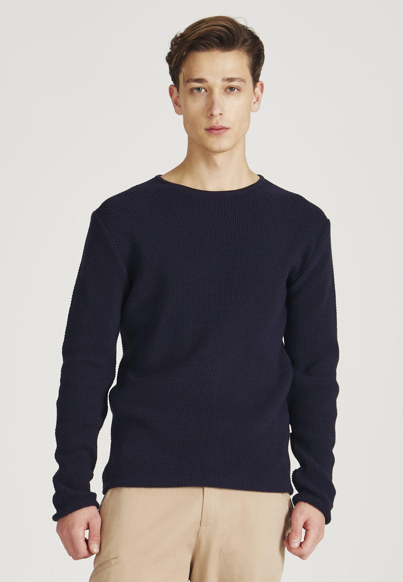 Givn Berlin Strickpullover COLE aus Bio-Baumwolle Sweater Dark Blue