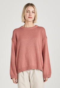 Givn Berlin Strickpullover BECKY aus Bio-Baumwolle Sweater Dark Rose