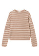 Givn Berlin Strickpullover BRIANA aus Bio-Baumwolle Sweater Brown / Off White (Stripes)