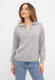 Givn Berlin Strickpullover CAMILLA aus Bio-Baumwolle Sweater Light Grey