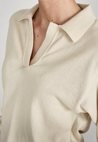Givn Berlin Strickpullover CAMILLA aus Bio-Baumwolle Sweater Undyed