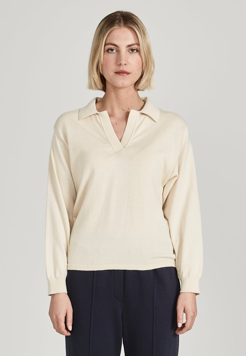 Givn Berlin Strickpullover CAMILLA aus Bio-Baumwolle Sweater Undyed