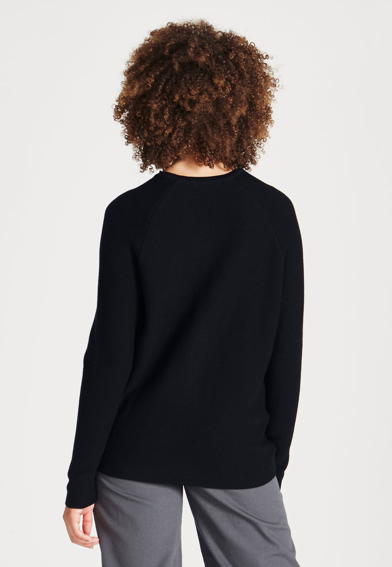 Givn Berlin Strickpullover CHELSEA aus Bio-Baumwolle Sweater Black