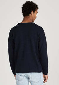 Givn Berlin Strickpullover DANNY aus Bio-Baumwolle Sweater Midnight Blue