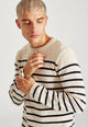 Givn Berlin Strickpullover ELIJAH aus Bio-Baumwolle Sweater Light Beige
